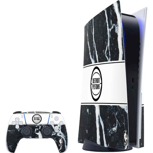 NBA Detroit Pistons Marble PS5 Bundle Skin
