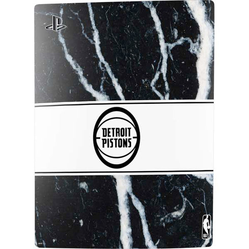 NBA Detroit Pistons Marble PS5 Digital Edition Console Skin