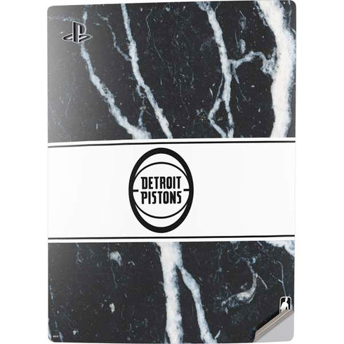 NBA Detroit Pistons Marble PS5 Digital Edition Console Skin