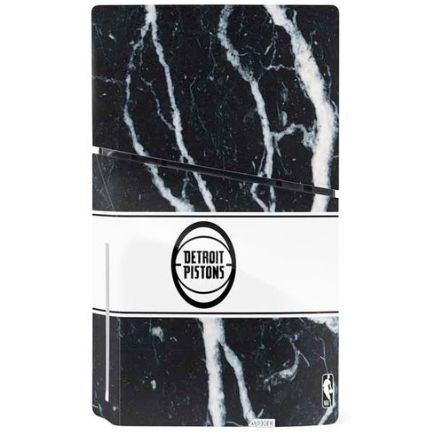 NBA Detroit Pistons Marble PS5 Slim Disk Bundle Skin