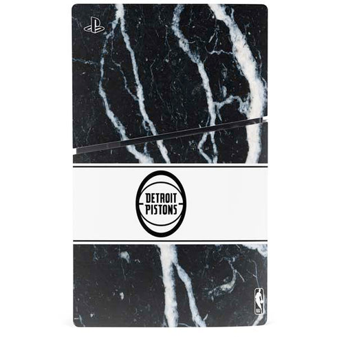 NBA Detroit Pistons Marble PS5 Slim Disk Console Skin