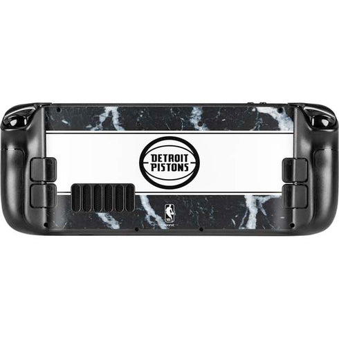 NBA Detroit Pistons Marble Steam Deck Handheld Gaming Computer Skin