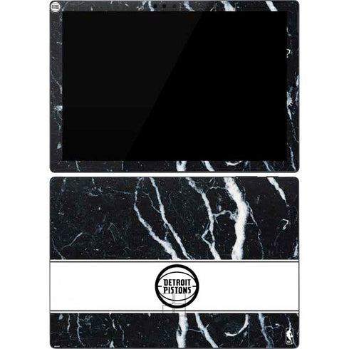 NBA Detroit Pistons Marble Surface Pro 7 Skin