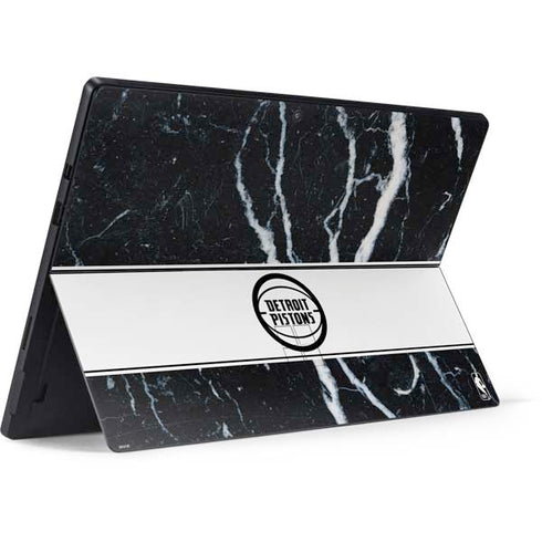 NBA Detroit Pistons Marble Surface Pro 7 Skin