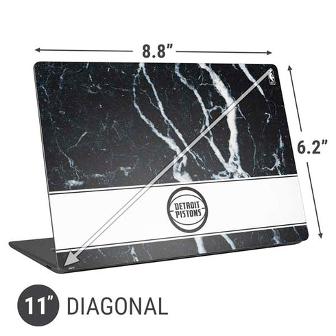 NBA Detroit Pistons Marble Universal Laptop 11in (8.8 x 6.2in) Skin