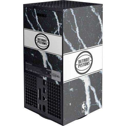 NBA Detroit Pistons Marble Xbox Series X Console Skin