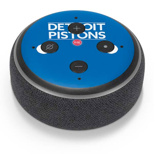 NBA Detroit Pistons Standard - Blue Amazon Echo Dot Skin