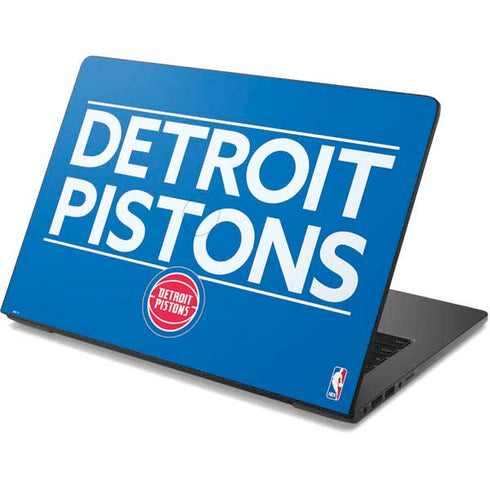 NBA Detroit Pistons Standard - Blue Dell Chromebook Skin