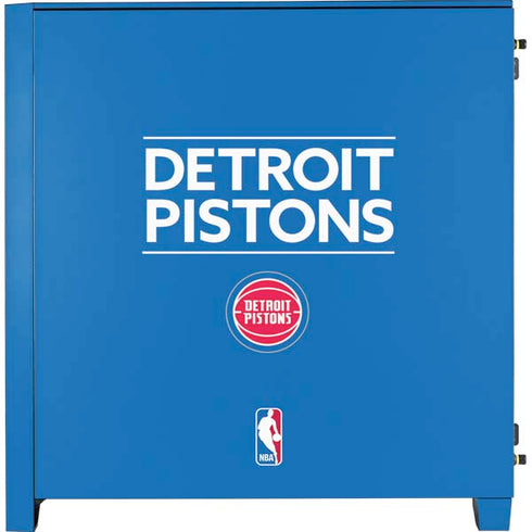 NBA Detroit Pistons Standard - Blue Corsair 4000D Tempered Glass Mid-Tower ATX Case Skin