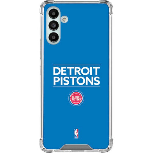NBA Detroit Pistons Standard - Blue Galaxy A13 5G Clear Case