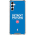 NBA Detroit Pistons Standard - Blue Galaxy A15 5G Clear Case