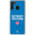 NBA Detroit Pistons Standard - Blue Galaxy A21 Clear Case