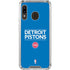 NBA Detroit Pistons Standard - Blue Galaxy A30 Clear Case