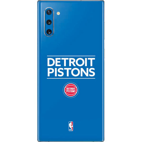 NBA Detroit Pistons Standard - Blue Galaxy Note 10 Skin