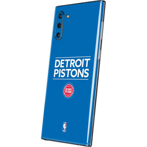 NBA Detroit Pistons Standard - Blue Galaxy Note 10 Skin