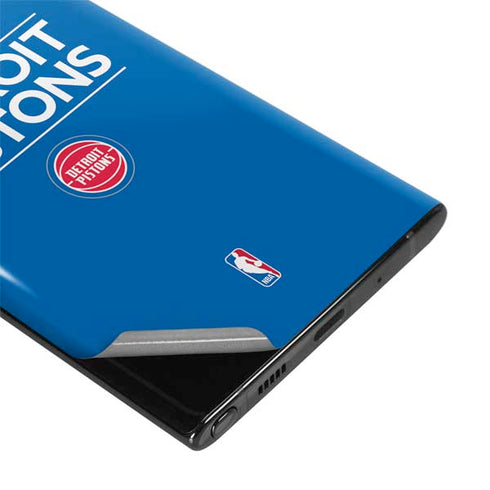 NBA Detroit Pistons Standard - Blue Galaxy Note 10 Skin
