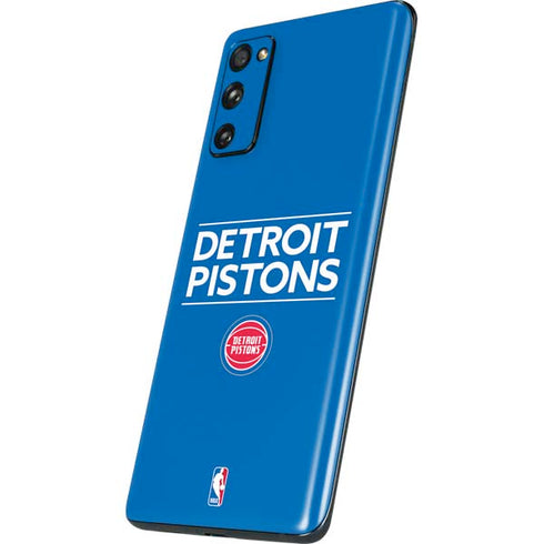 NBA Detroit Pistons Standard - Blue Galaxy S20 Fan Edition Skin