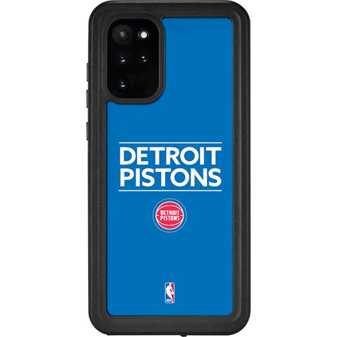 NBA Detroit Pistons Standard - Blue Galaxy S20 Plus Waterproof Case