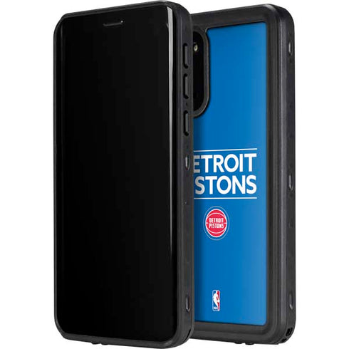 NBA Detroit Pistons Standard - Blue Galaxy S20 Plus Waterproof Case