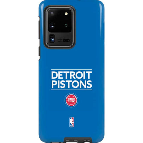 NBA Detroit Pistons Standard - Blue Galaxy S20 Ultra 5G Pro Case