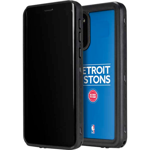 NBA Detroit Pistons Standard - Blue Galaxy S20 Waterproof Case