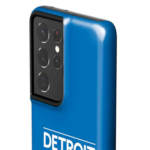 NBA Detroit Pistons Standard - Blue Galaxy S21 Ultra 5G Pro Case