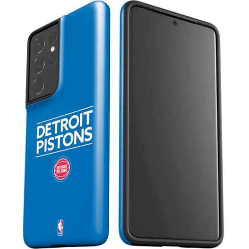NBA Detroit Pistons Standard - Blue Galaxy S21 Ultra 5G Pro Case