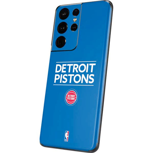 NBA Detroit Pistons Standard - Blue Galaxy S21 Ultra 5G Skin