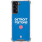NBA Detroit Pistons Standard - Blue Galaxy S22 Clear Case