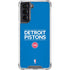 NBA Detroit Pistons Standard - Blue Galaxy S22 Clear Case