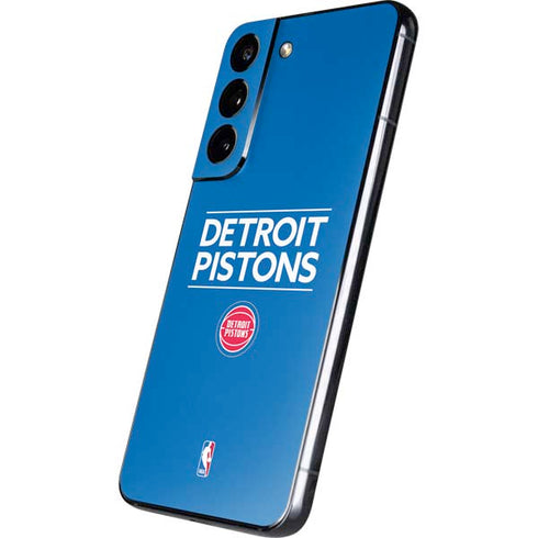NBA Detroit Pistons Standard - Blue Galaxy S22 Skin