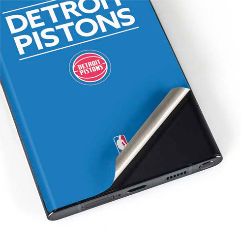 NBA Detroit Pistons Standard - Blue Galaxy S22 Ultra Skin