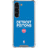 NBA Detroit Pistons Standard - Blue Galaxy S23 Clear Case