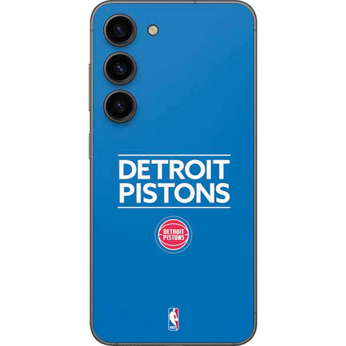 NBA Detroit Pistons Standard - Blue Galaxy S23 Skin
