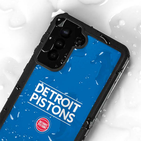 NBA Detroit Pistons Standard - Blue Galaxy S23 Waterproof Case