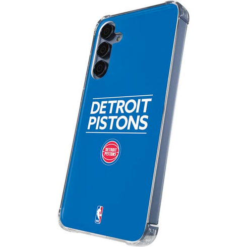 NBA Detroit Pistons Standard - Blue Galaxy S24 Clear Case