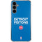 NBA Detroit Pistons Standard - Blue Galaxy S24 Plus Clear Case