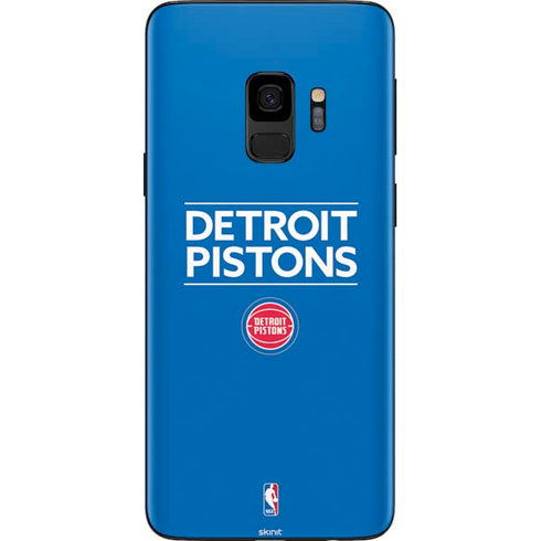 NBA Detroit Pistons Standard - Blue Galaxy S9 Skin