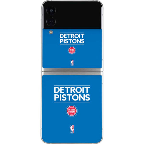 NBA Detroit Pistons Standard - Blue Galaxy Z Flip3 5G Skin