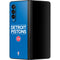 NBA Detroit Pistons Standard - Blue Galaxy Z Fold3 5G Skin