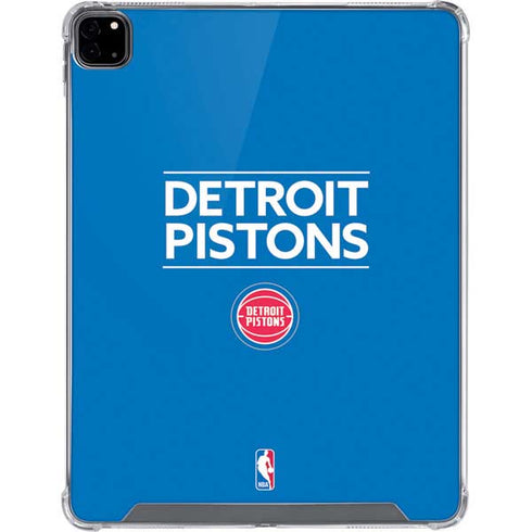 NBA Detroit Pistons Standard - Blue iPad Pro 12.9in (2020) Clear Case