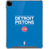 NBA Detroit Pistons Standard - Blue iPad Pro 12.9in (2020) Clear Case