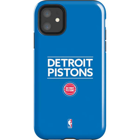 NBA Detroit Pistons Standard - Blue iPhone 11 Impact Case