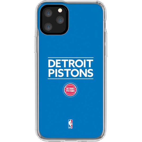 NBA Detroit Pistons Standard - Blue iPhone 11 Pro Clear Case