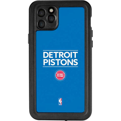 NBA Detroit Pistons Standard - Blue iPhone 11 Pro Max Waterproof Case