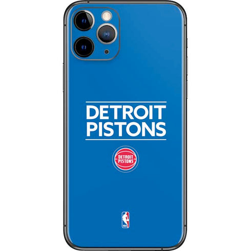 NBA Detroit Pistons Standard - Blue iPhone 11 Pro Skin