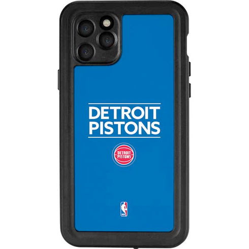 NBA Detroit Pistons Standard - Blue iPhone 11 Pro Waterproof Case
