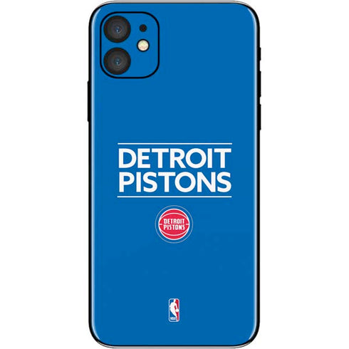 NBA Detroit Pistons Standard - Blue iPhone 11 Skin