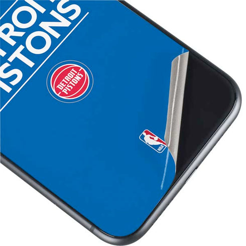 NBA Detroit Pistons Standard - Blue iPhone 11 Skin