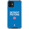NBA Detroit Pistons Standard - Blue iPhone 12 Clear Case